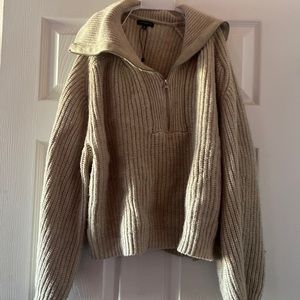 Cozy mid-zip sweater